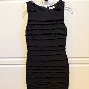 NWT Calvin Klein Black Sheathed Sleeveless Cocktail Dress Size 4